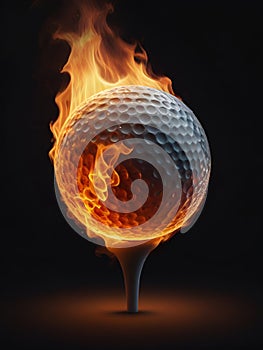 A fiery golf ball, a spirit to Win the Game