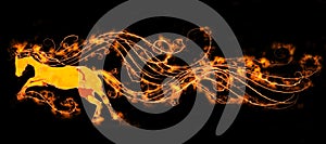 Fiery horse