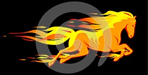 Fiery horse