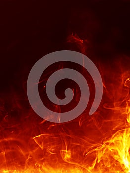 Fiery hot background photo
