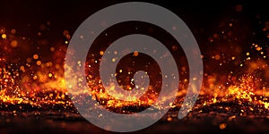 Fiery Inferno Intense Blaze Background Texture