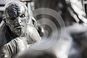 Fiery looking statue