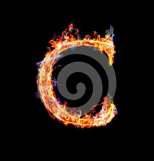 Fiery magic font - C