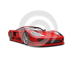 Fiery red modern super race car