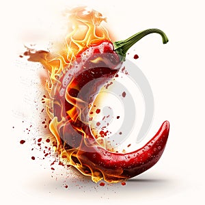 Fiery Serpent: A Bold and Spicy Illustration of Mobile Typograph
