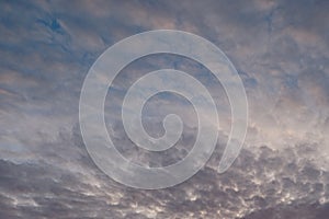 Fiery sky. Beautiful orange sunset sky background.