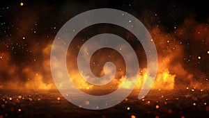 Fiery Embers Background