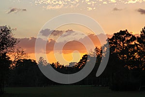 Fiery Sunset in Melrose Landing, Florida