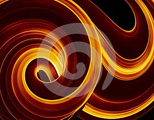 Fiery swirl of colour