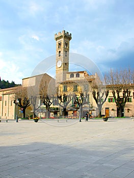 Fiesole square - Tuscany - Italy photo