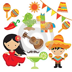 Fiesta vector illustration photo