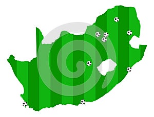 Fifa World Cup 2010 South Africa vector map