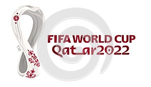 Fifa World Cup 2022 logo on white background