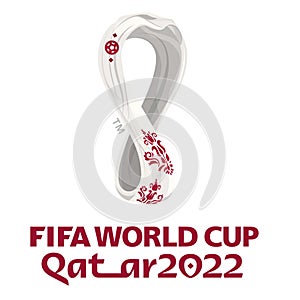 Fifa World Cup 2022 logo on white background