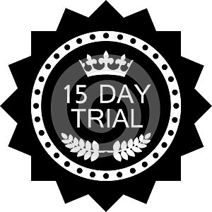 Fifteen Day Trial Black Badge Icon