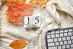 Fifteenth day of autumn month calendar october