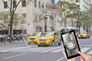 Fifth Avenue clock concept