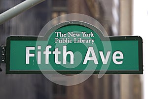 Fifth avenue sign photo