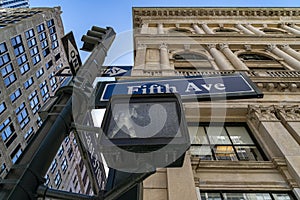 Fifth avenue sign new york