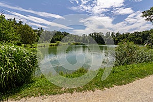 Fifth lake in Maksimir Park, Zagreb, Croatia