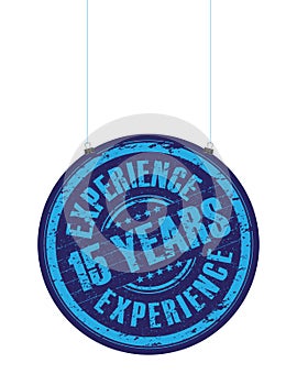 Fifth teen years experience stamp