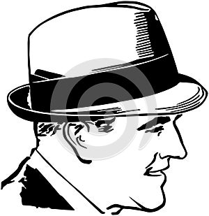 Fifties Guy With Hat