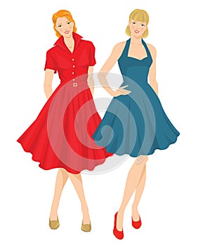 Fifties style of clothes