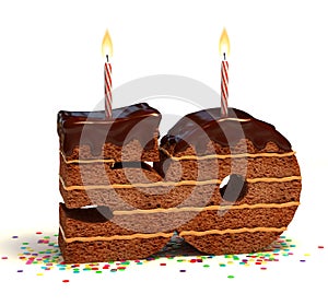 Fiftieth birthday or anniversary cake