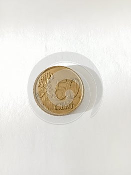 Fifty cent Euro coins photo