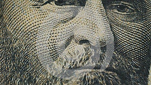 fifty dollar bill close up