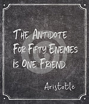 Fifty enemies Aristotle photo
