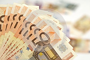 Fifty euro banknotes