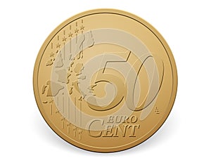 Fifty euro cent coin