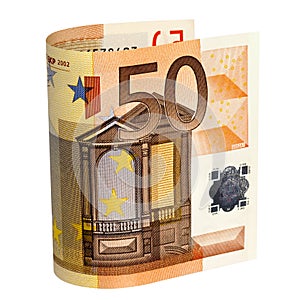 Fifty Euro Note with Path