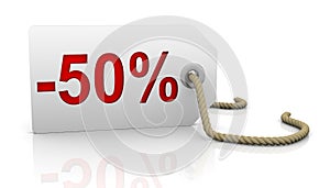 Fifty percent discount
