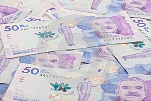 Fifty Thousand Colombian Pesos Bills