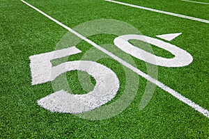 Fifty yard line - football field