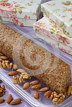 Fig fruit roulade dessert