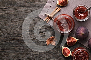 Fig jam background