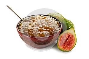 Fig jam on bowl