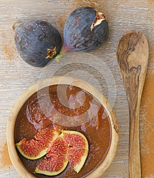 Fig marmalade background
