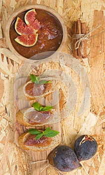 Fig marmalade background