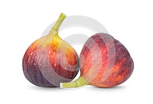 Fig on white background