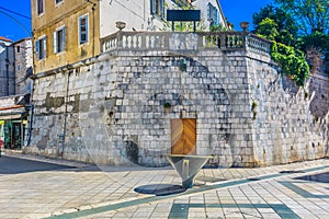 Figa fountain in Split, Croatia.