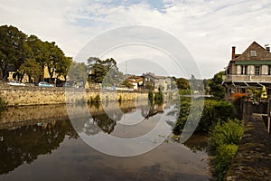Figeac and river of Le Cele