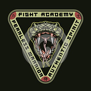 Fight academy colorful print