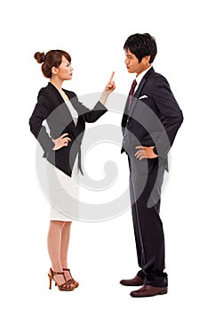 Fight business couple