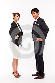 Fight business couple