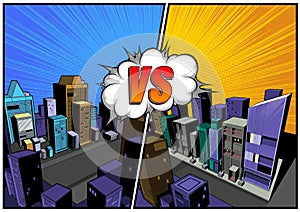 Fight Comic Background 84