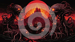 Fight of the Infernal creatures, AI